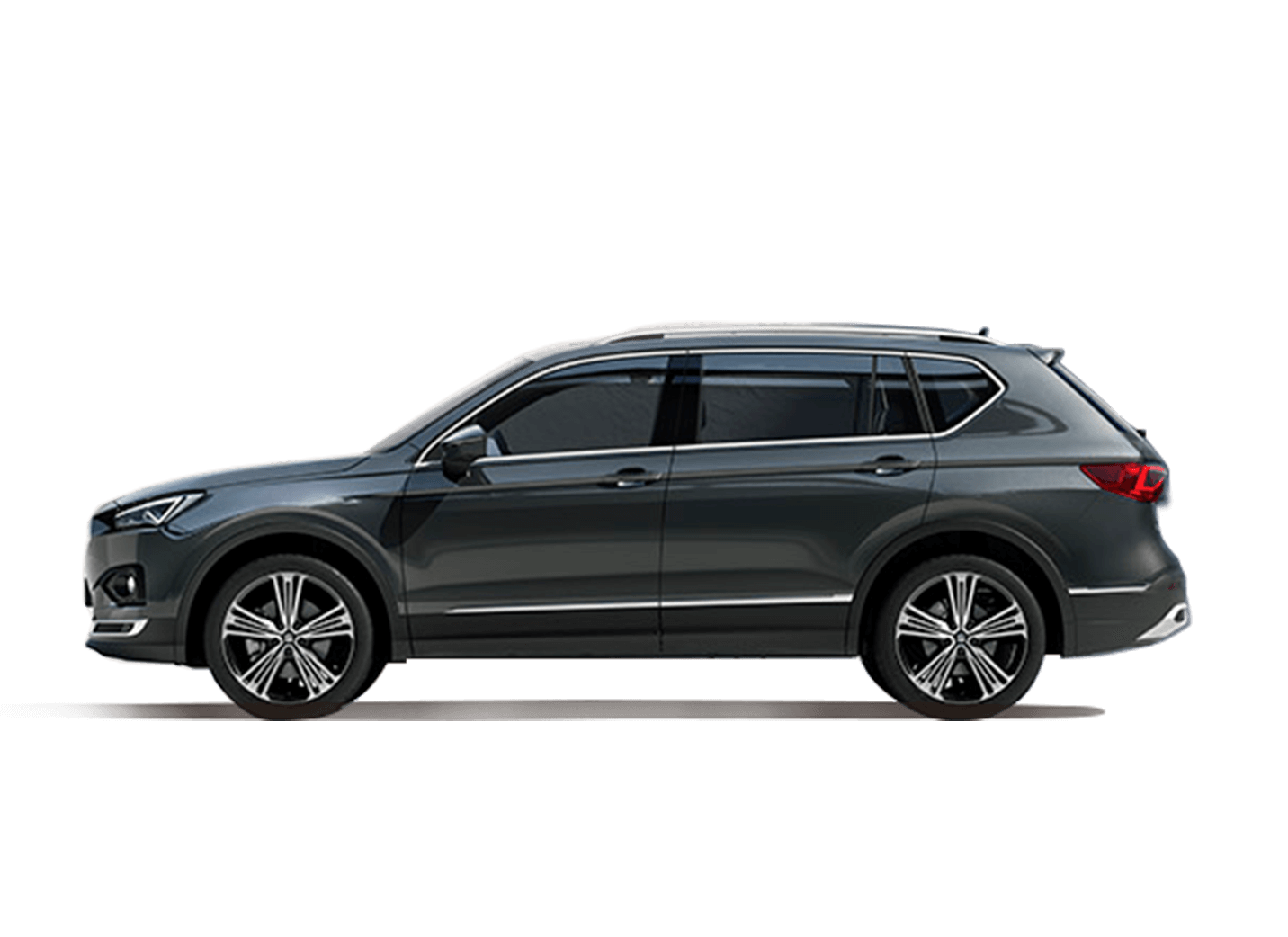 A dark blue SEAT Tarraco